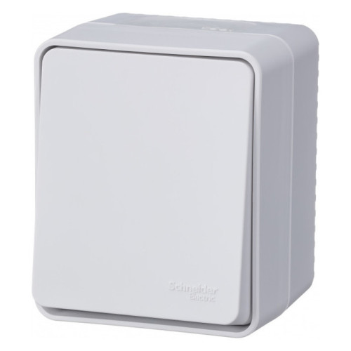 Переключатель проходной О/У 1-кл AtlasDesign Profi54 IP54 10AX бел. SchE ATN540161