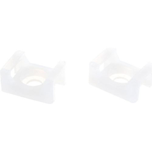 Площадка под винт 22х16 мм белые (уп.=100шт.) КВТ/Fortisflex