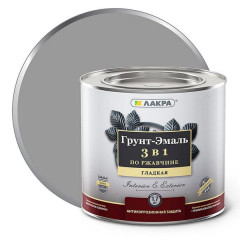 Грунт-эмаль Лакра 3 в 1 Серый 1,7кг Л-С