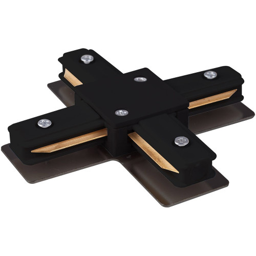 Соединитель конектора TRC-1-1-X-BK  X-образный для однофазного шинопровода черный(*1)