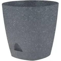 Горшок для цветов 2,5 л темный камень, прикорневой полив INGREEN AMSTERDAM (ING63001002)