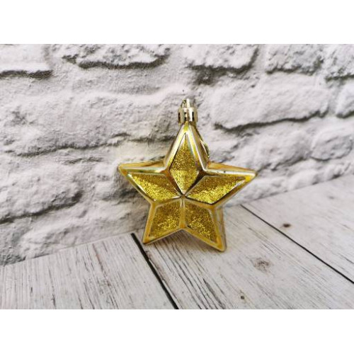 Шары новогодние набор 4шт 8см 