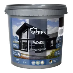 Краска Veres Facade для деревянных фасадов акриловая Горький шоколад 2,7 л