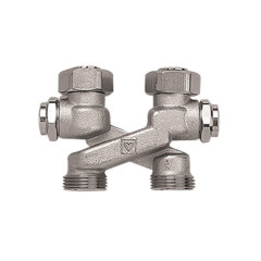 Узел прямой х-образный для нижнего подключения радиатора GAPPO ф 3/4