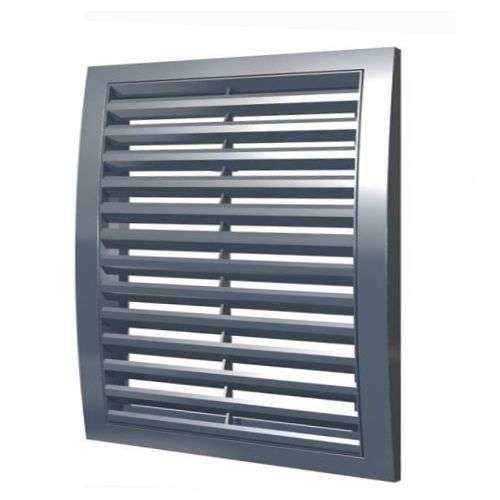 Решетка наружная вентиляционная вытяжная 200х200 2020РРН сер.