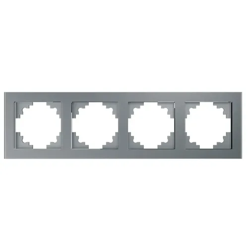 Рамка 4-пост Катрин стекло серебро GFR00-7004-03