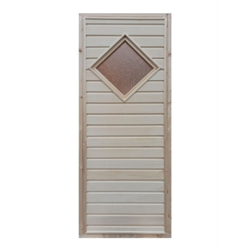 Дверь банная со стеклом 70*190 Ромбик(*8)