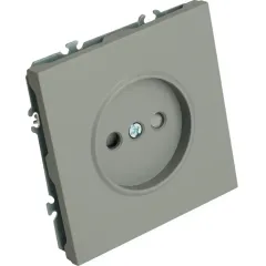 Розетка 2P ЭМИЛИ шторки платиново-серый RST16-5109-10