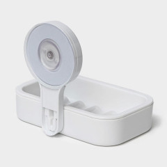 Мыльница ДОЛЯНА на липучке, цвет белый (10130833)