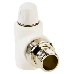 Кран запорный п/п угловой для радиатора RTP нар. резьба ф25х3/4