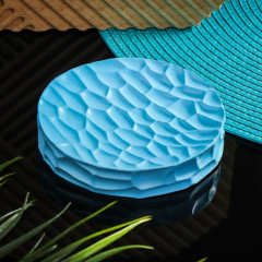 Мыльница пластик, синяя, RE1319CA-SD (453702)