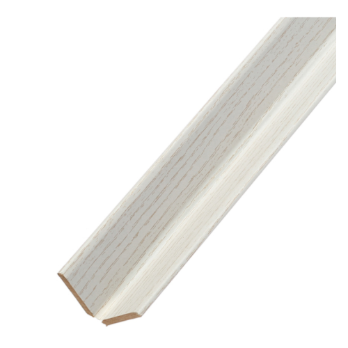 Угол МДФ Союз складной Ясень Белый 2600*28*28 мм.