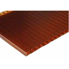 Поликарбонат  сотовый  6мм коричневый 12*2,1м (10лет) Продаётся КРАТНО 3м!!!