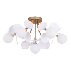 Светильник ARTELAMP PEACOCK A1369PL-7SG 40W 7xG9 матовое/золото/белый