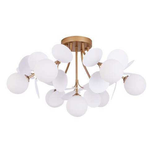 Светильник ARTELAMP PEACOCK A1369PL-7SG 40W 7xG9 матовое/золото/белый