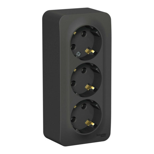 Розетка О/У 3-ая 2P+Е BLANCA антрацит SchE BLNRA010316