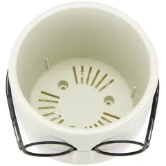 Горшок для цветов Idea Стив белый ротанг М 3079 (429301)