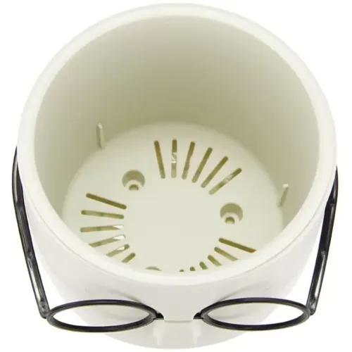 Горшок для цветов Idea Стив белый ротанг М 3079 (429301)