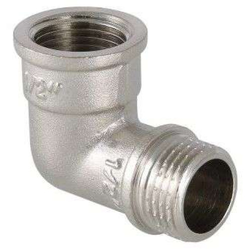 Уголок латунный никелированный VT ф 3/4