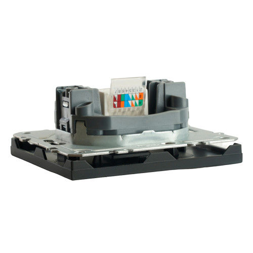 Розетка PC ЭМИЛИ черный RST00-5117-05