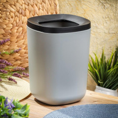 Ведро для мусора 6л серое, Y6-10730 (463829)
