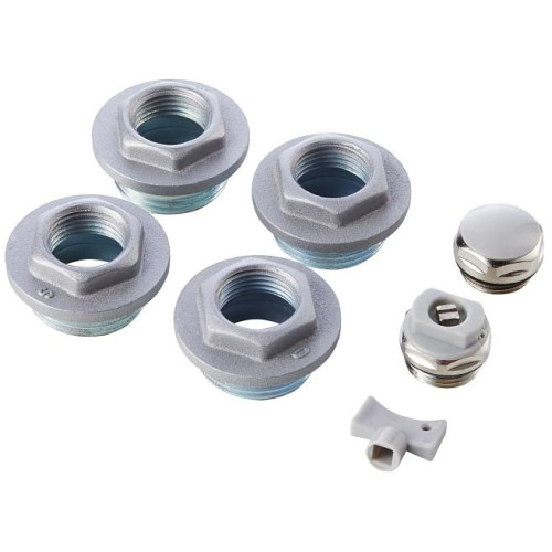 Набор для установки радиатора ROYAL THERMO СЕРЕБРИСТЫЙ ф 1/2