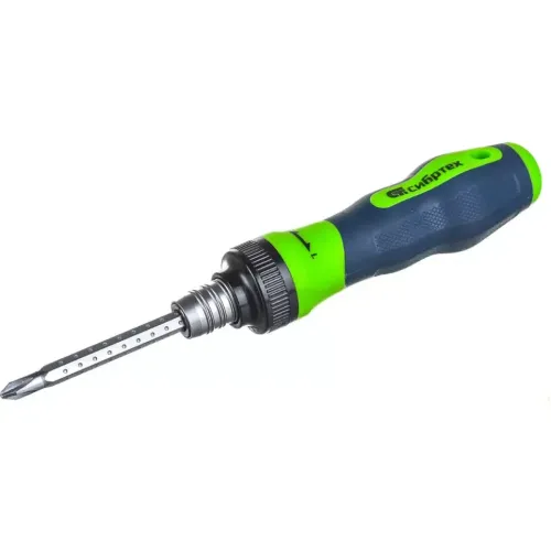 Отвертка СИБРТЕХ реверсивная PH2/SL6, CrV (13368)