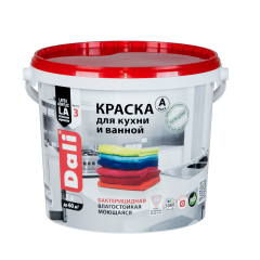 Краска в/д DALI для Кухни и Ванной (База А) 5л
