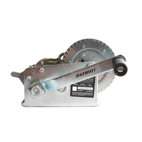 Лебедка барабанная тросовая PATRIOT WH 1100B тяга 1,1т, трос 8м