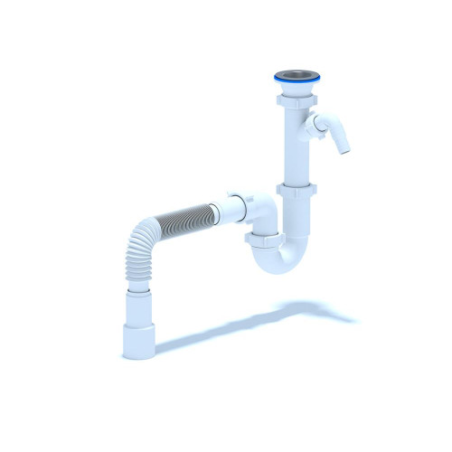 Сифон для мойки АНИПЛАСТ прямоточный D01.15 1 1/2''х40