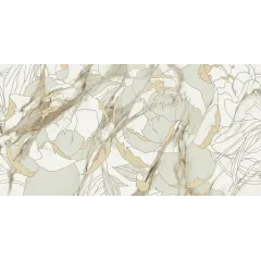 Плитка облицовочная 300*600*8,5 Тривия Декор 2 бежевый, глянец (TP3668H2)(в уп. 1,8 м2)