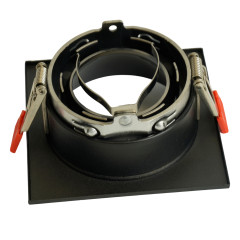 Свет. точ. Feron DL3112 MR16 квадрат черный/черный/хром(51408)