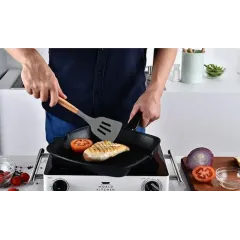 Лопатка перфорированная PERFECTO LINEA EcoVillage серая (21-320814)