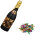 Хлопушка СНОУ БУМ (399-147) пневматическая, бутылка шампанского 32 см, наполнитель фольга, серпантин