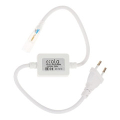 Сетевой шнур для LED ленты ECOLA 220V 14x7 1500W IP20 H1415KESB (562842)
