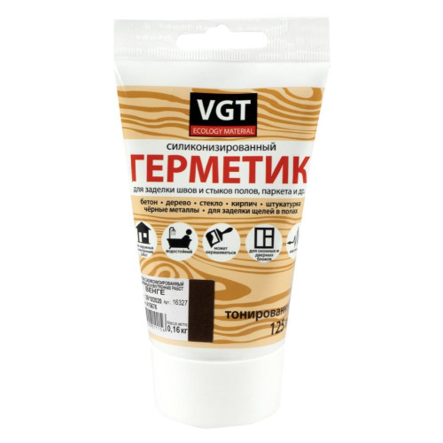Герметик силиконовый VGT для н/р в/р Венге 0,16кг