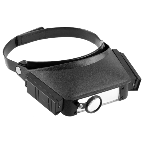 Лупа STAYER STANDARD с креплением на голову, изменяемое увеличение, с подсветкой (40520-2)