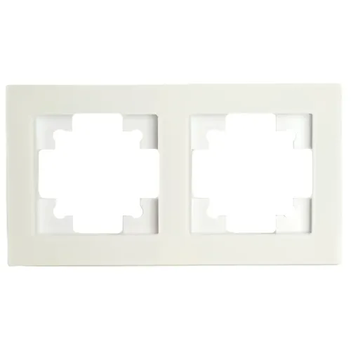 Рамка 2-пост Катрин стекло белый матовый GFR00-7002-01М