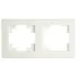 Рамка 2-пост Катрин стекло белый матовый GFR00-7002-01М