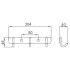 Вешалка FRUD R201-3 (3 крючка), хром