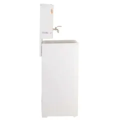 Умывальник дачный ВИХРЬ ЛЮКС (74/4/4) с подогревом, пластиковая мойка, цвет белый