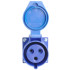 Розетка О/У STEKKER 2P+PE 32A IP44 ST-123 RST32-123-44 49433