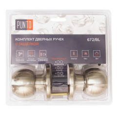 Защелка DK672/BL SN-PS (без фик.) мат.никель (49481) (PUNTO)
