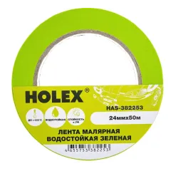 Скотч малярный HOLEX жаро-водостойкий 24ммх50м (HAS-382253)