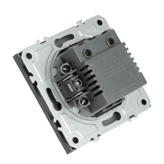 Розетка PC+Type A+C 20W ЭМИЛИ платиново-серый RST10-5115-10
