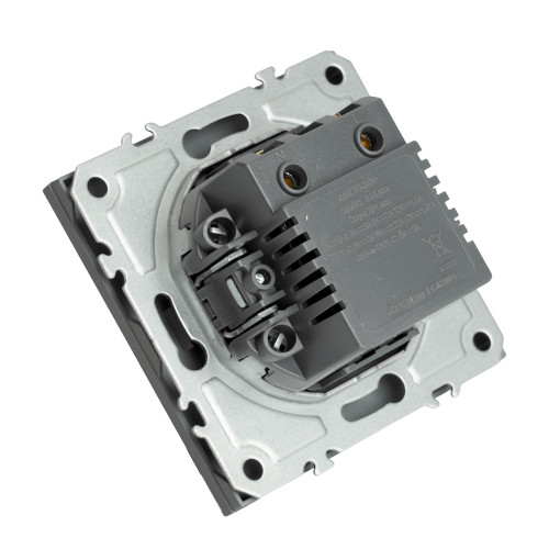 Розетка PC+Type A+C 20W ЭМИЛИ платиново-серый RST10-5115-10