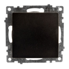 Переключатель 1-кл Катрин черный GLS10-7105-05