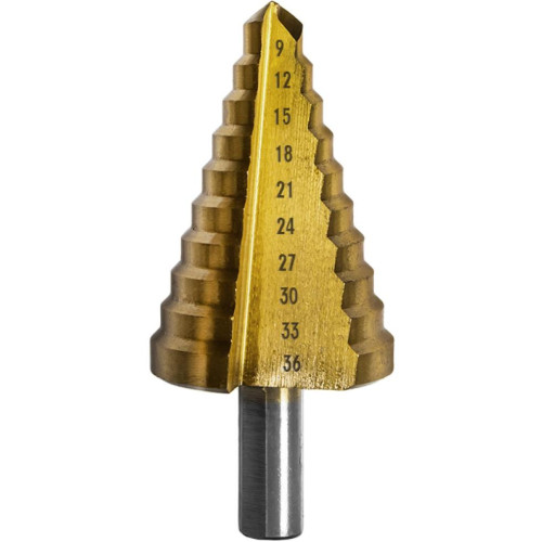 Сверло по мет. ступенчатое ПРАКТИКА 9-36 мм (798-348)