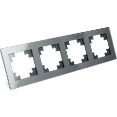 Рамка 4-пост Катрин стекло графит GFR00-7004-06