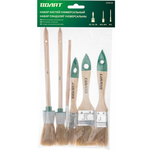 Набор кистей ВОЛАТ 6шт (10704-06)